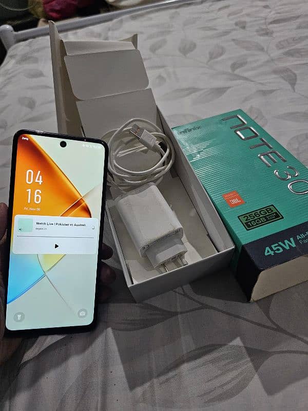 infinix note 30 16/256 gb with complete box 1