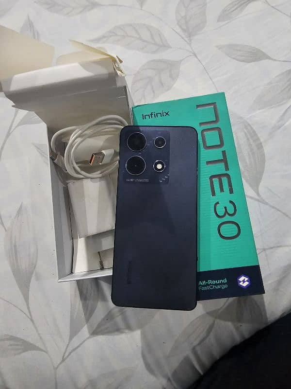 infinix note 30 16/256 gb with complete box 7