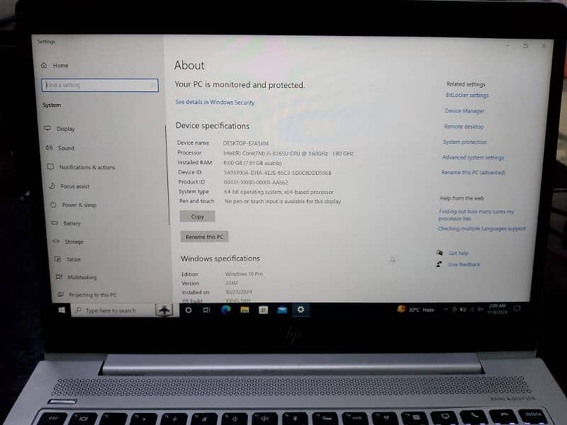 HP 840 G5 I5 8th Gen 1