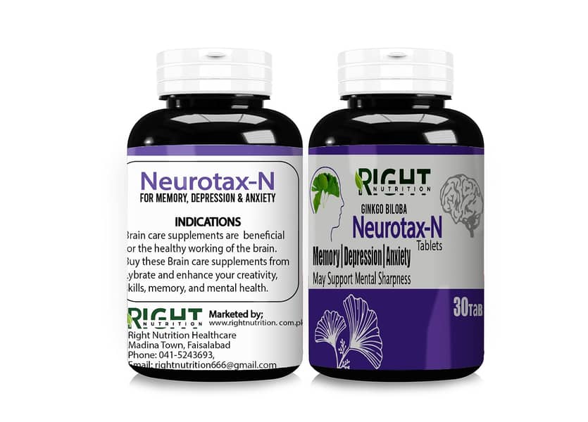 Neurotax-N Tablets are Brain Supplement Multivitamin Improve Memory a 6