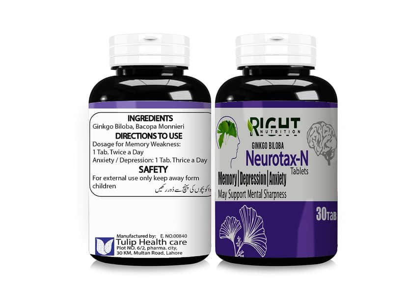 Neurotax-N Tablets are Brain Supplement Multivitamin Improve Memory a 7