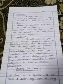 Hand written Assignment's work