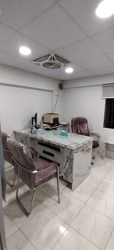 *FURNIESHED OFFICE AVAIABLE FOR SALE AT PECHS BLK 6 NEAR JHEEL PARK* 3