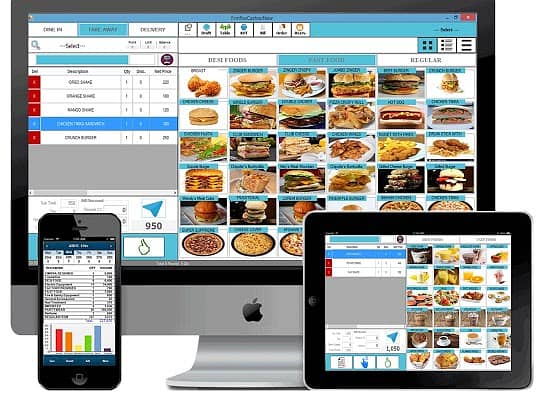 restaurant pos software computer billing machine bakery canteen pizza 3