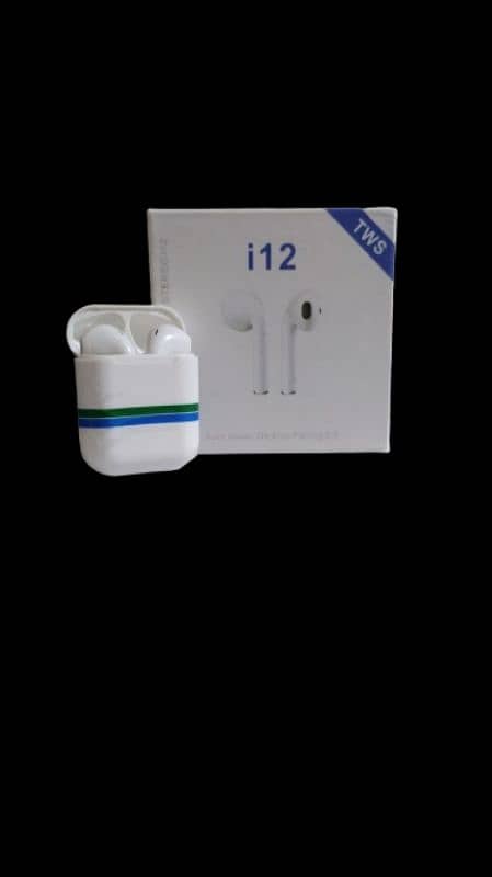 i12 Tws Airpods , touch sensor , charging box ,COD Avlb 0