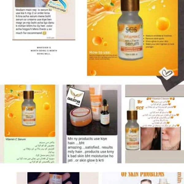 VITAMIN C FACEWASH VITAMIN C SKIN MASK VITAMIN C  Serum 11