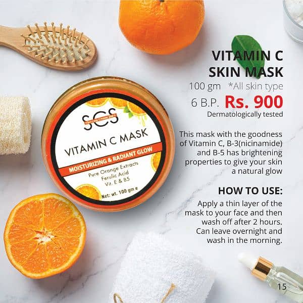 VITAMIN C FACEWASH VITAMIN C SKIN MASK VITAMIN C  Serum 14