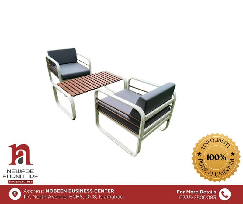 Quality Outdoor Indoor Garden Furniture Full Aluminium 6