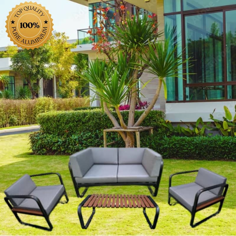 Quality Outdoor Indoor Garden Furniture Full Aluminium 8