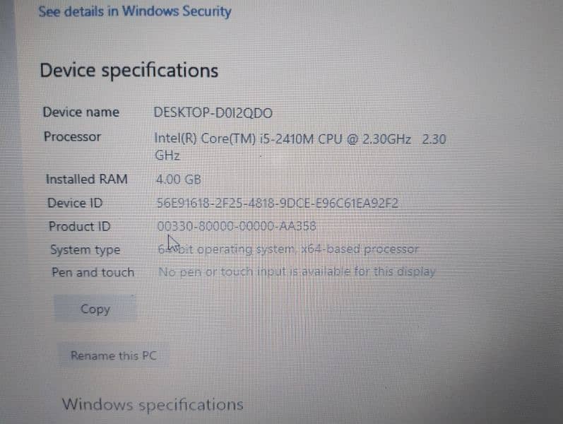 Dell Core i5 3rd generation (fingerprint, facelock) 2