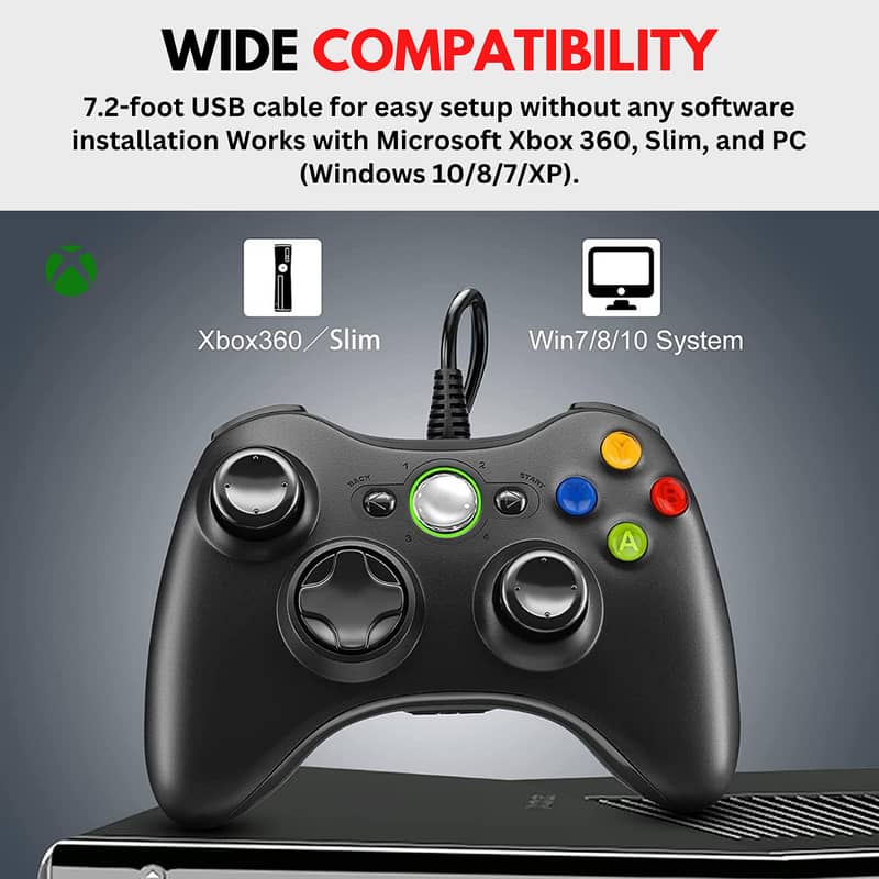 Microsoft Wired Controller for Windows & Xbox 360: Precision Gaming 4