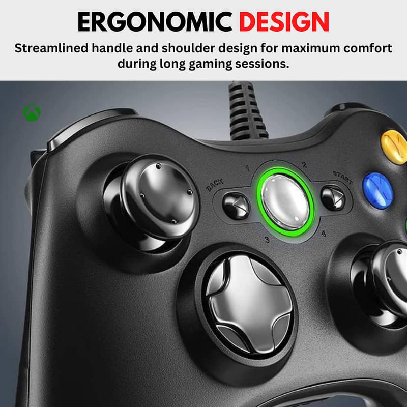 Microsoft Wired Controller for Windows & Xbox 360: Precision Gaming 6