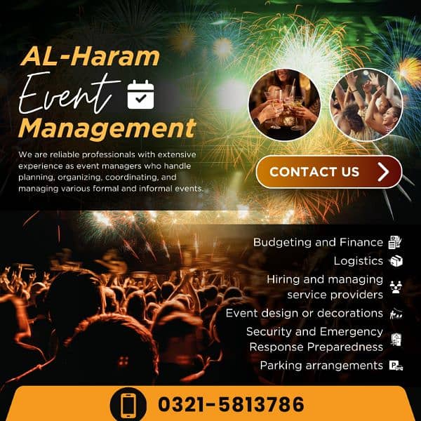 Al Haram catering and events management bouncer etc service 1