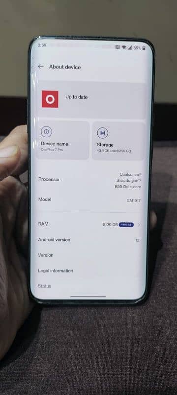 OnePlus 7pro Dual sim approve 0