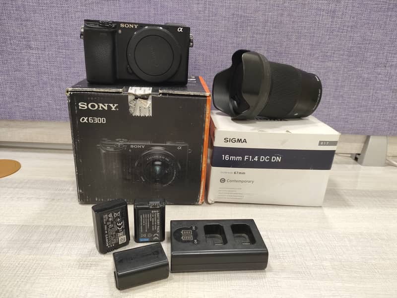 Sony A6300 And Lens 16mm 1.4 For Sale 1