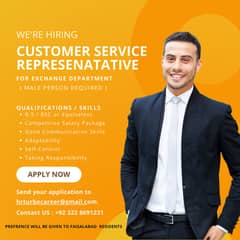 Customer Care Representative Required !