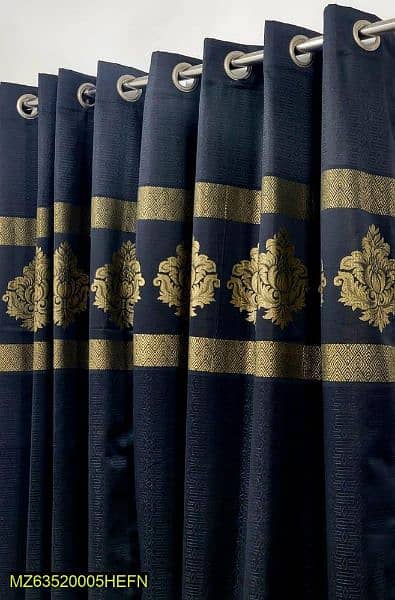 1 PC Jacquard Top Border Curtains 1