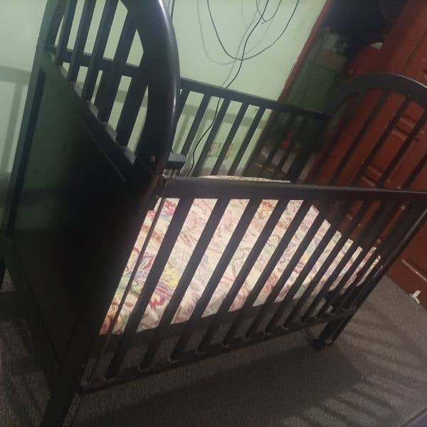 Wooden Baby Cot 1