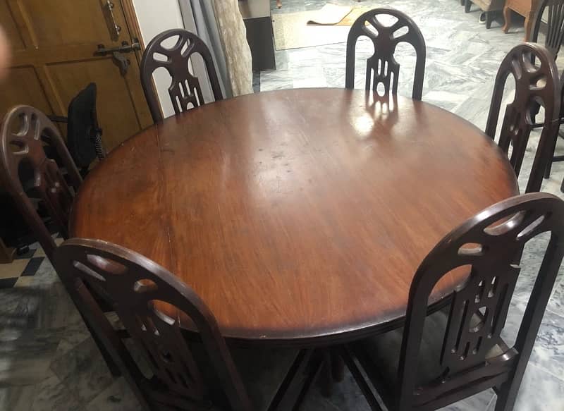 Dining Table with Six Chairs 1