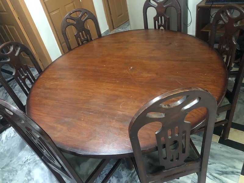 Dining Table with Six Chairs 4