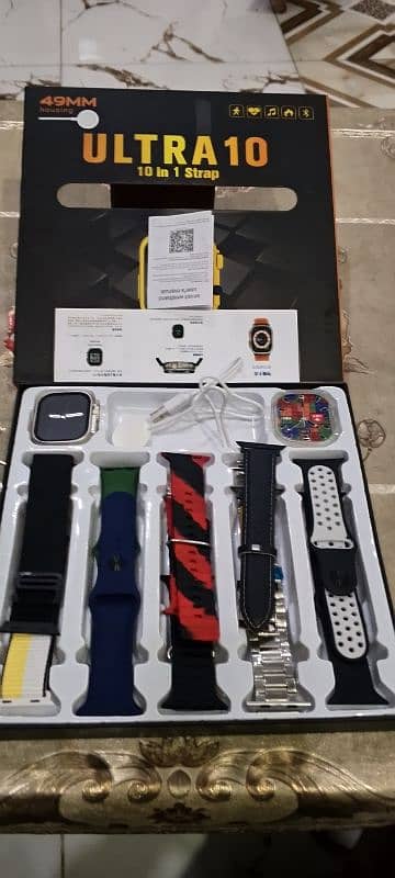 Ultra 10 Smart Watch with 10 FREE Straps 0