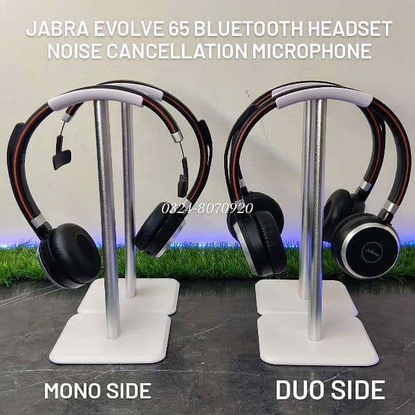 Jabra Evolve 65 Bluetooth Headset Noise Cancellation Microphone 2 3 75 0