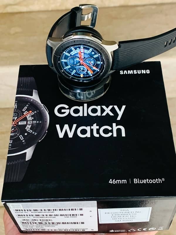 Samsung Galaxy Watch 46mm Complete Box 8.5/10 Condition All Oky 12