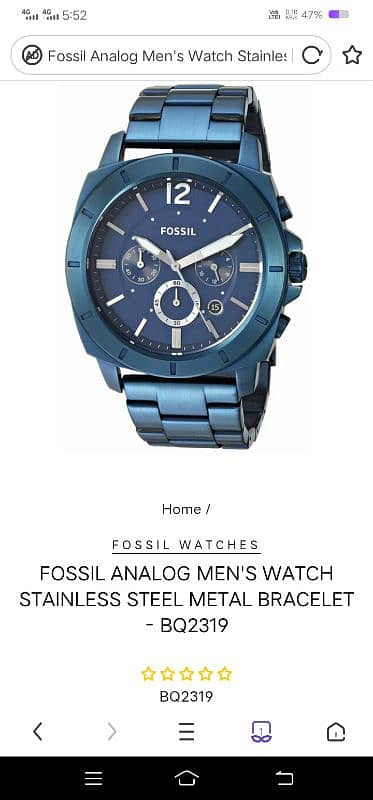 fossil watch new for sale no used 4