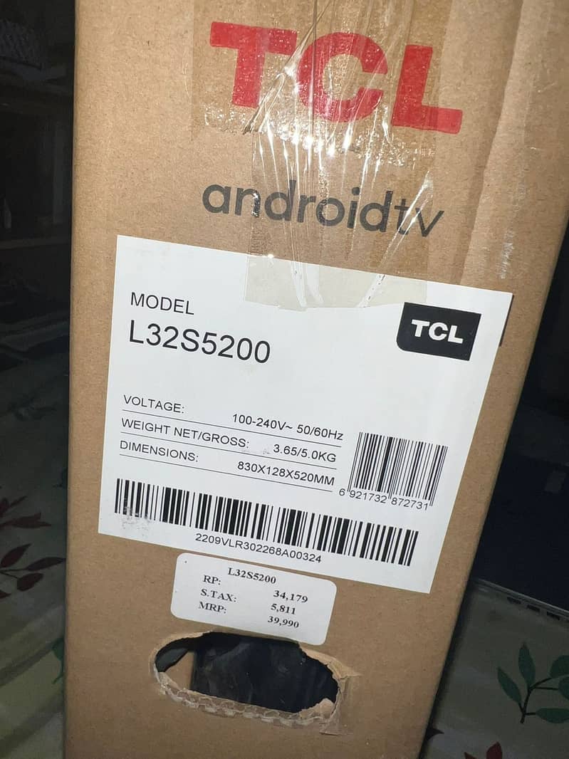 TCL 32 Inch Smart Android TV - L32S5200 1