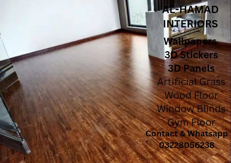 Pvc Vinyl Floor Tiles/Wood Floor/Artificial Grass. 9