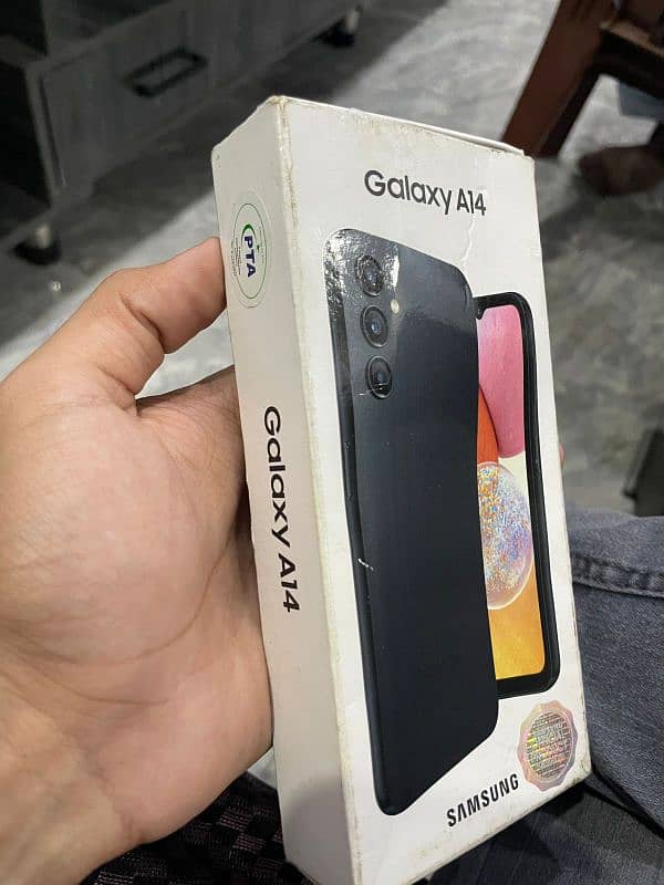 Samsung A14 with box 0