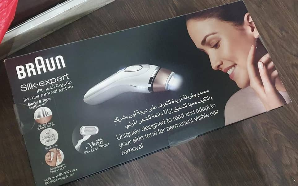 Electric Permanent hair removal machine | Braun silk expert bd 5001 0