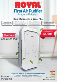 Royal Air Purifier With One Year Warranty