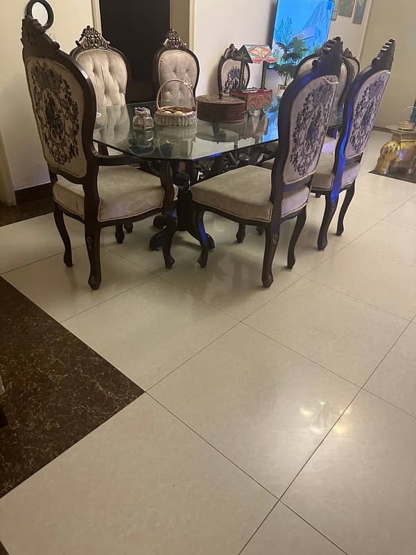 6 chairs dining set 0