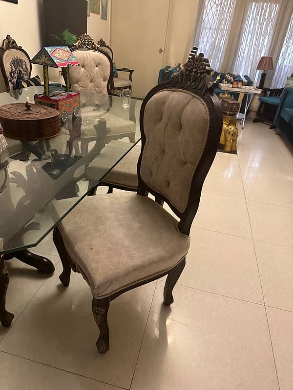 6 chairs dining set 5