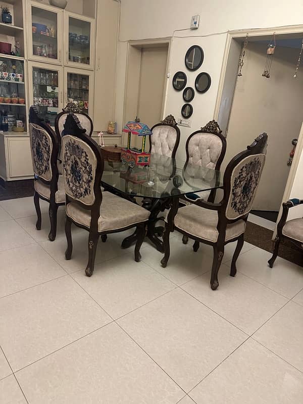 6 chairs dining set 6