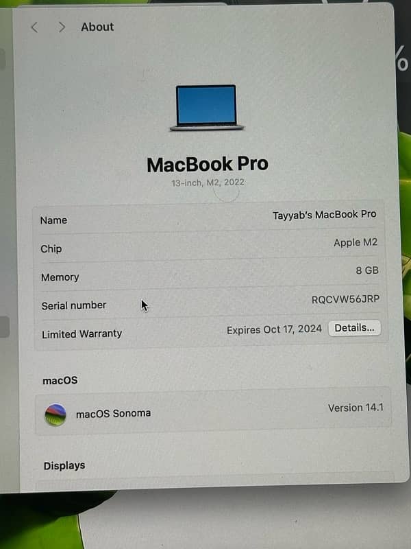 13-inch MaceBook Pro with Apple M2 Chip 11