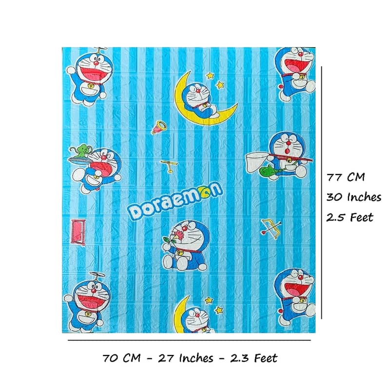 Kid Doremon Hello Kitty 3D Adhesive Water Proof Foamic Wallpaper Panel 2