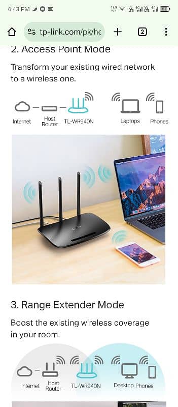 WiFi Routers Tp Link 450 mbps 3