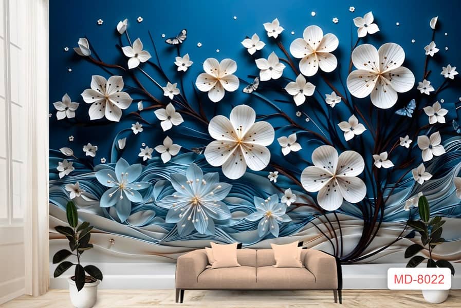 3D WallPaper| wpc Panel Customized wall paper false ceiling 7