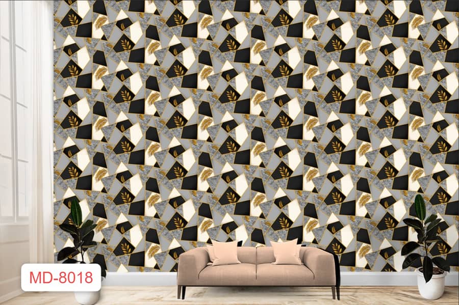 3D WallPaper| wpc Panel Customized wall paper false ceiling 8