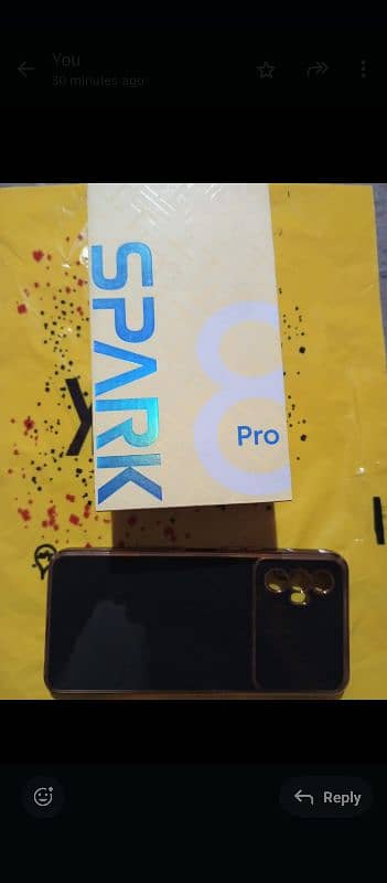 Tecno spark 8pro  4.64GB All Ok with box charger 9