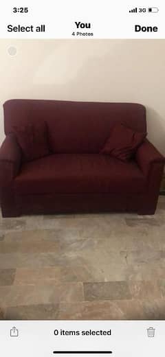 2 seater fabric sofa