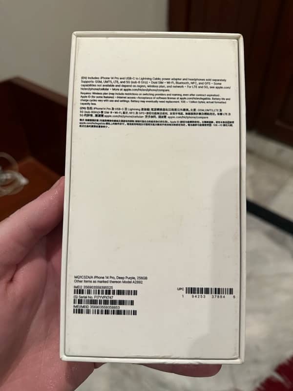 Iphone 14 Pro 256GB PTA Approved HK Model 5