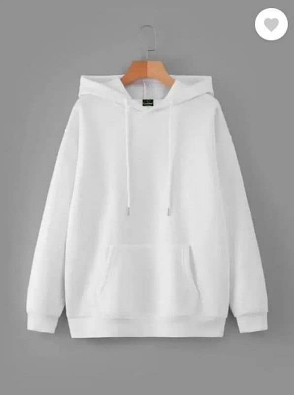 Man's Hoodie Fleece White color 0