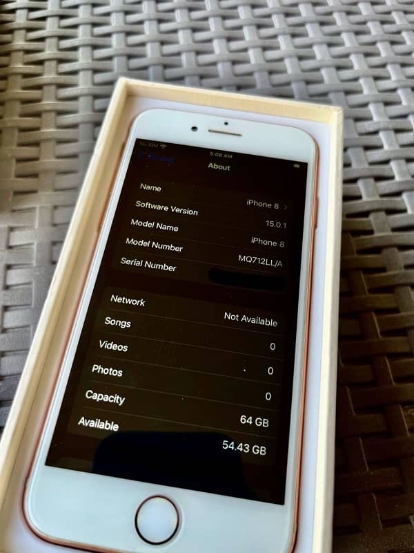 Iphone 8 pta approved with Box 4