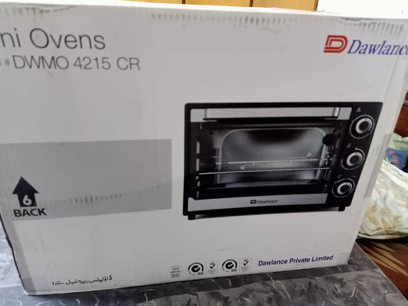 Dawlance Electric oven in new condition (not a single time used)DWMO 2