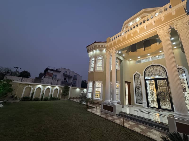 2 Kanal Brand New Spainsh Design Bungalow For Sale In Valencia Town Lahore On 100 Feet Road 1