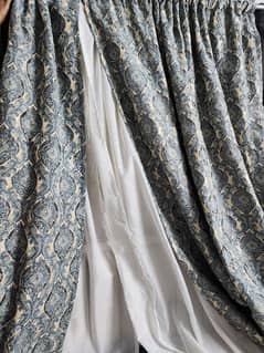 curtains - gray blue theme