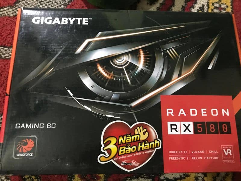 Gigabyte RX580 8gb 0